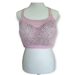 Victoria's Secret Women's Sport Mesh Camo Print Lilac Pink‎ Sports Bra